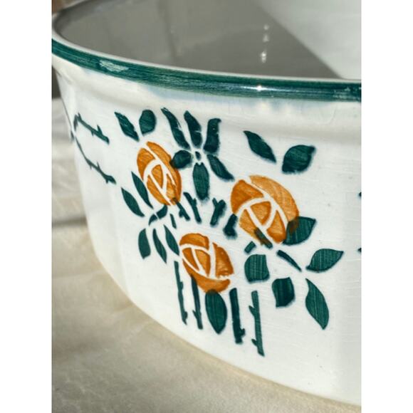 Vintage French casserole, salad bowl, fruit centerpiece bowl RARE Mid Century! - Picture 3 of 5